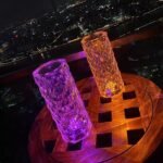 ⁦فواحة كريستال عطرية LED بحجم كبير وإضاءة متغيرة - مرطب جو ديكوري مع منفذ USB⁩ - الصورة ⁦9⁩