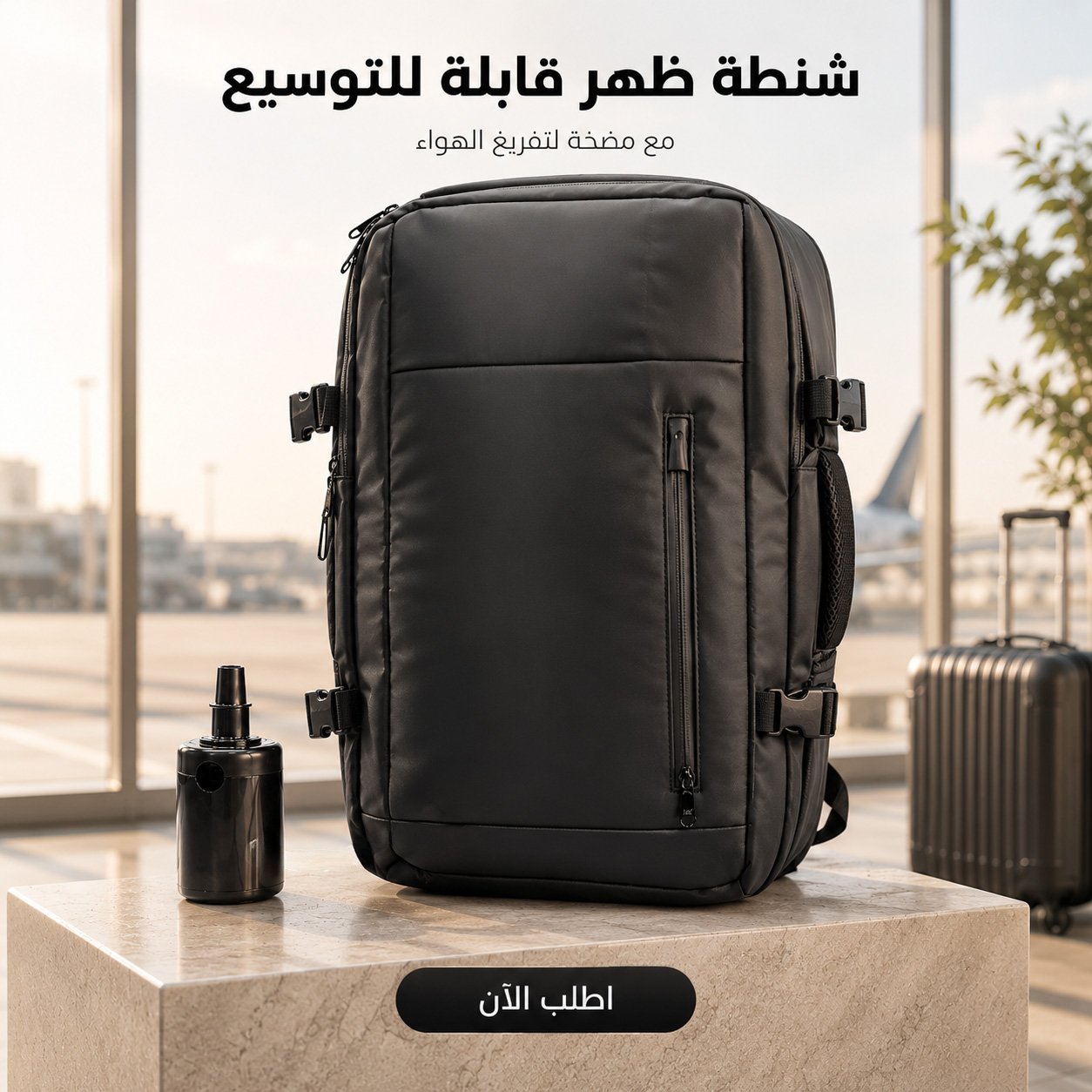 e54d1dc5-11f0-47d7-abcb-329a0a92ec60.jpg شنطة ظهر للسفر قابلة للتوسيع مع خاصية الضغط وتفريغ الهواء - الصورة 1